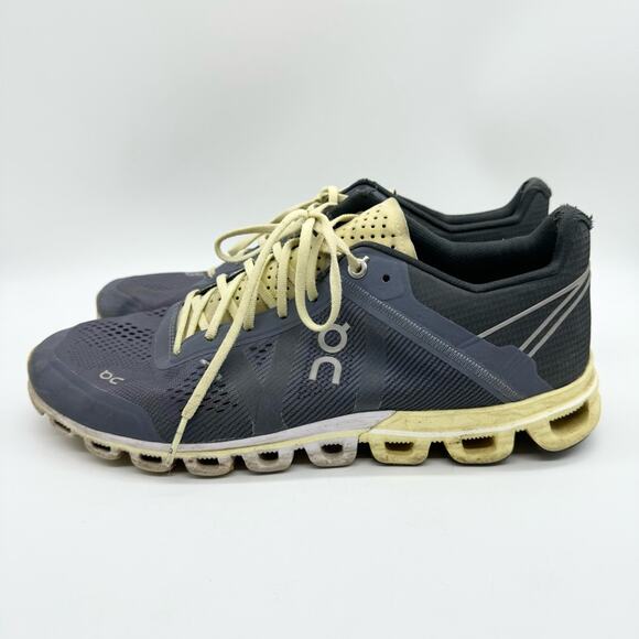 On Cloudflow Running Comfort Sneakers In Smoke/Limelight Sz 10 Athletic Orthotic - Picture 7 of 13